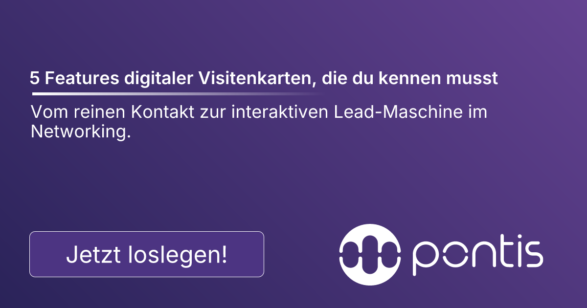 5 Features digitaler Visitenkarten, die du kennen musst